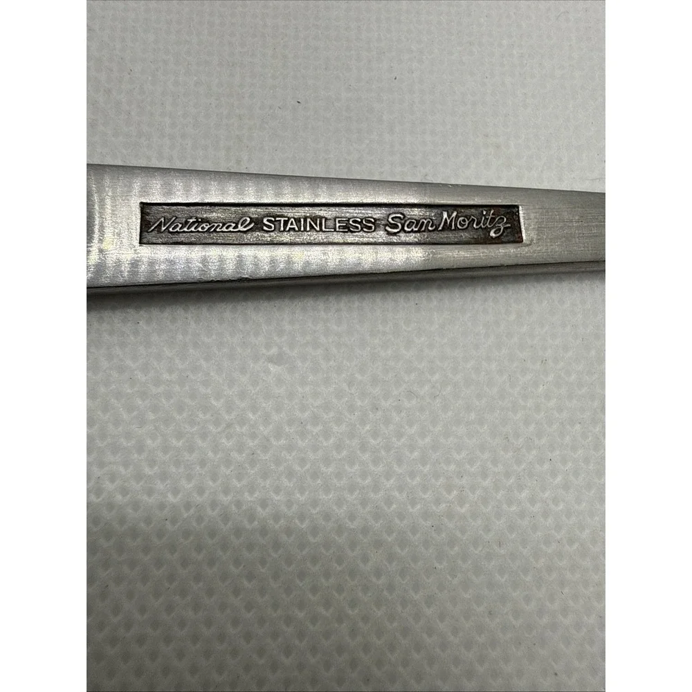 Vintage National Stainless Japan San Moritz Single Fork Flatware 6.5